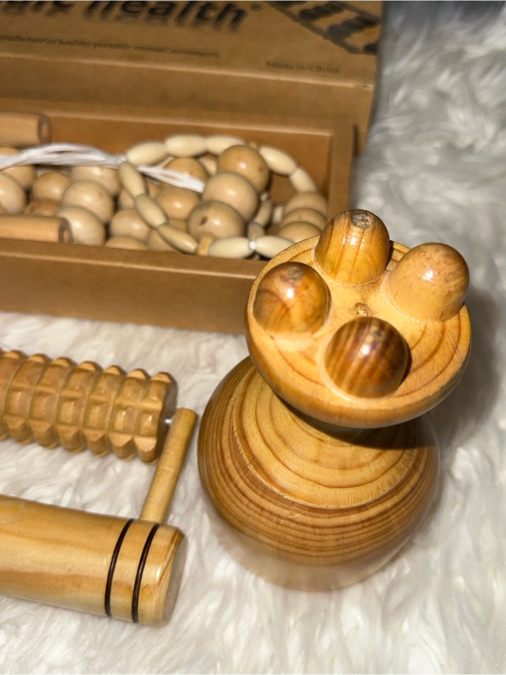 Na.c health Wooden Massage Roller Set - Natural Wood - Picture 2 of 10